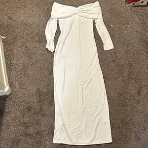 *DONATED* White Off-Shoulder Dress